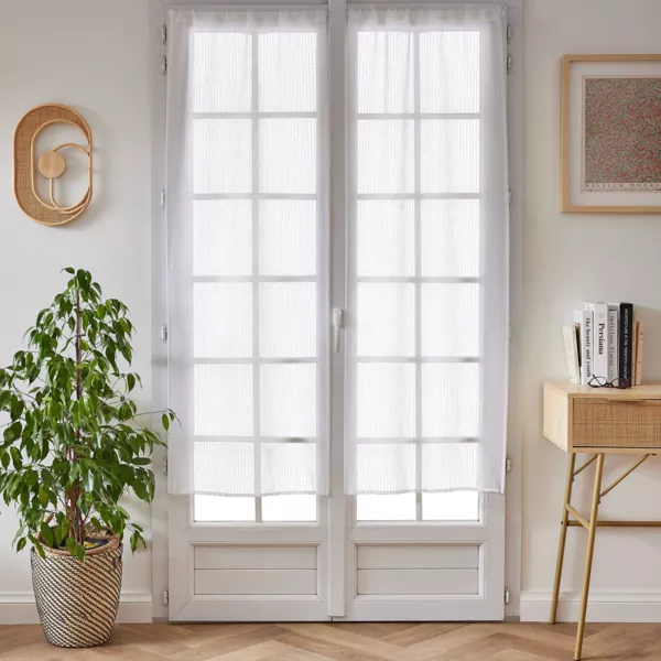 Coppia di tende a occhielli (60 x 160 cm) Arthur Bianco