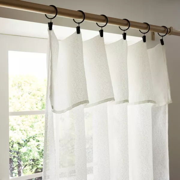 Tenda regolabile bouclé (140 x max 300 cm) Eliott Avorio