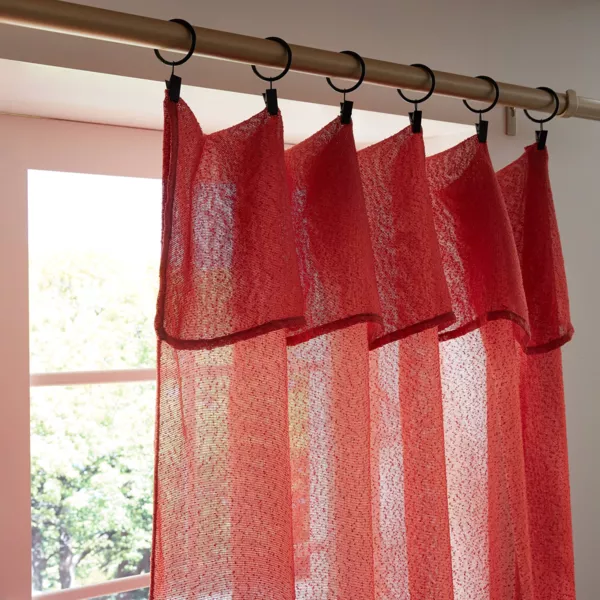 Tenda regolabile bouclé (140 x max 300 cm) Eliott Terracotta