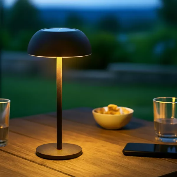 Zonnetafellamp LED (H33 cm) Malibu Zwart