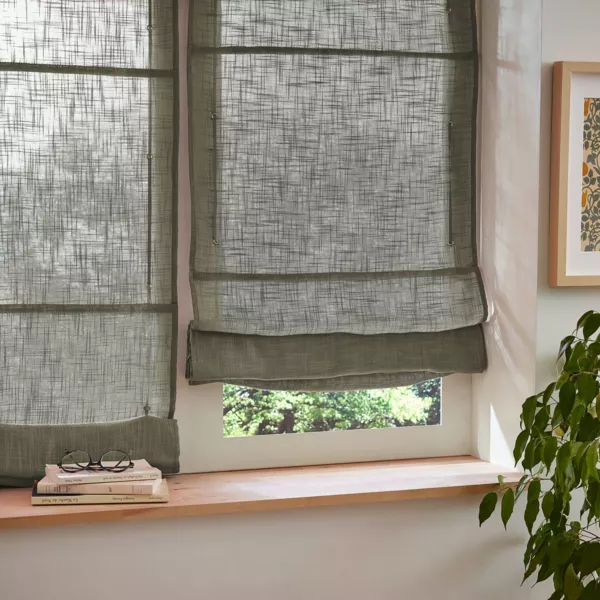 Tenda a pacchetto passanti nascosti (45 x 180 cm) Robin Verde rosmarino