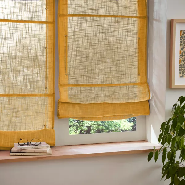 Tenda a pacchetto passa bastone (45 x 180 cm) Robin Giallo ocra