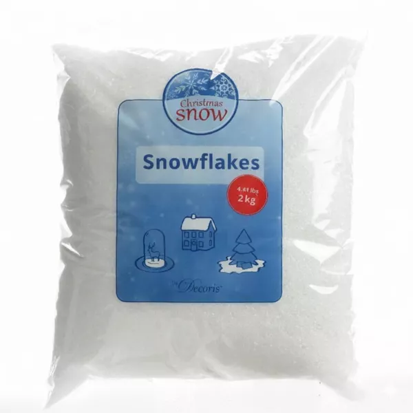 Gros sachet de neige artificielle (2 kg) Flocons de neige