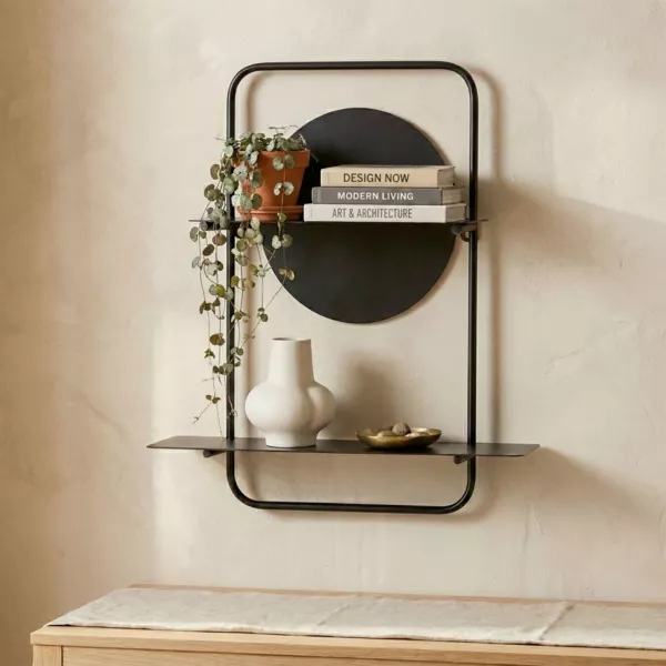 V�ghylde i metal med 1 niveau (50,8 cm) Axio Sort