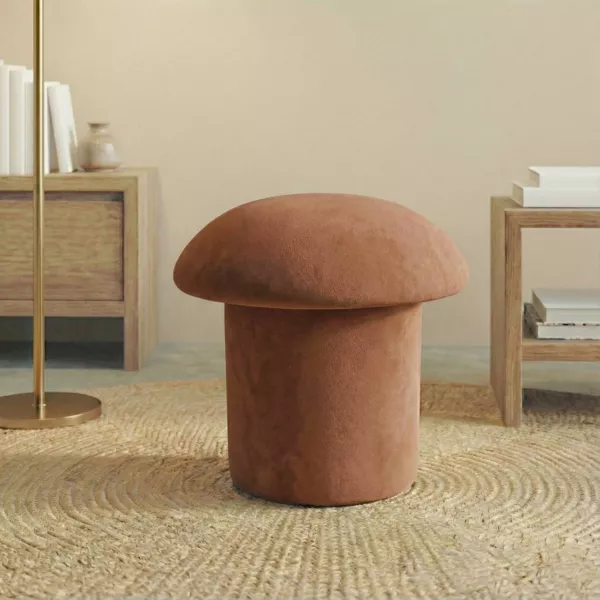 Pouf (H45 cm) Mushroom Terracotta