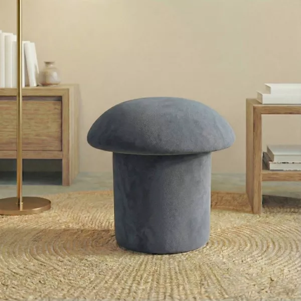 Pouf (H45 cm) Maryline Blu grigio