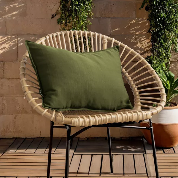 Coj�n exterior rectangular (60 x 40 cm) Sunset Verde kaki