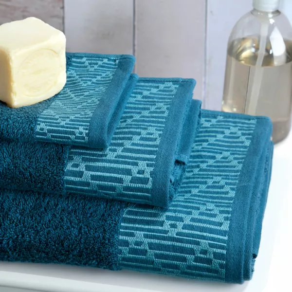 Baumwollhandtuch (50 x 90 cm) Tuli Petrolblau