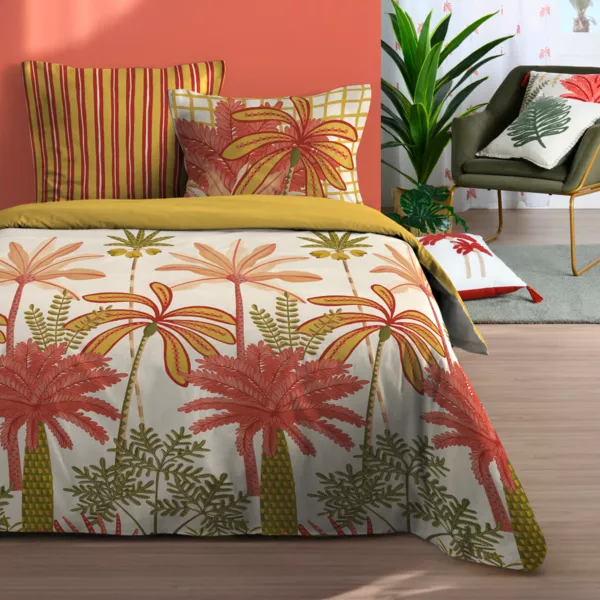 Copripiumino e due federe in cotone (240 x 220 cm) Maota Multicolore