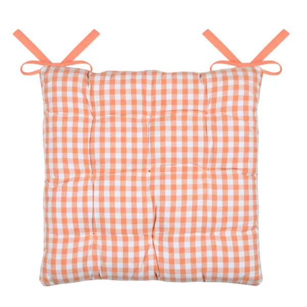 Coj�n de silla cuadrado de algod�n (40 x 40 cm) Bardot Naranja