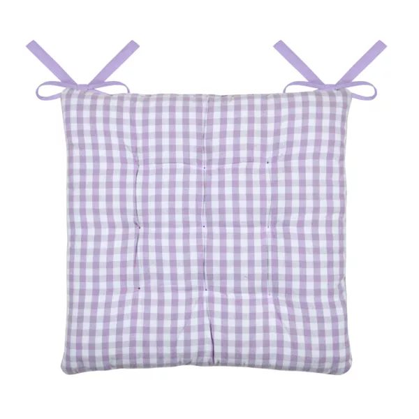 Cuscino per sedia quadrato in cotone (40 x 40 cm) Bardot Viola