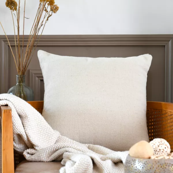 Coussin carr� (45 x 45 cm) Monaco Ecru