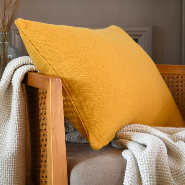 Coussin rectangulaire (40 x 60 cm) Monaco Jaune curry