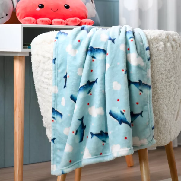 Manta de franela para ni�os (70 x 100 cm) Moby Azul