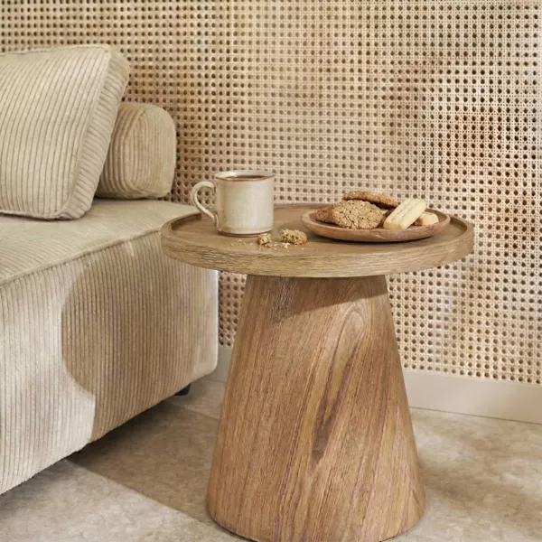 Couchtisch aus Holz (H50 cm) Bernina Braun