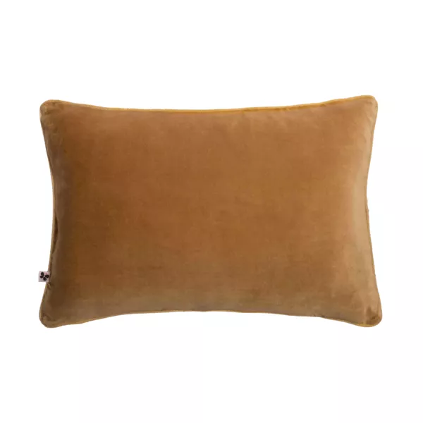 Coj�n rectangular de terciopelo de algod�n (40 x 60 cm) Victor Camel
