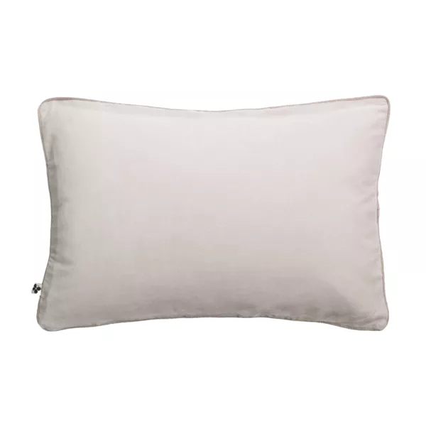 Coussin rectangulaire velours de coton (40 x 60 cm) Victor Beige pampa