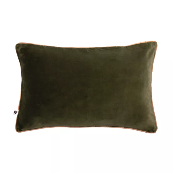 Rechthoekig katoenen fluwelen kussen (40 x 60 cm) Victor Thijm Groen