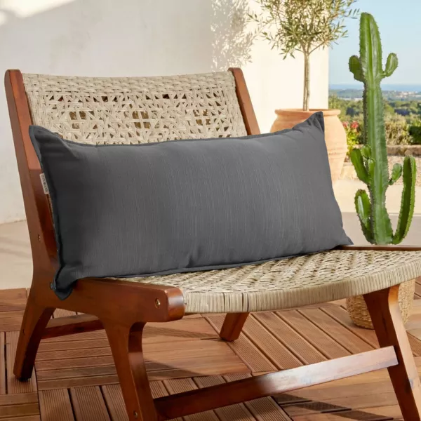 Coussin ext�rieur rectangulaire (35 x 70 cm) Sunset Gris anthracite