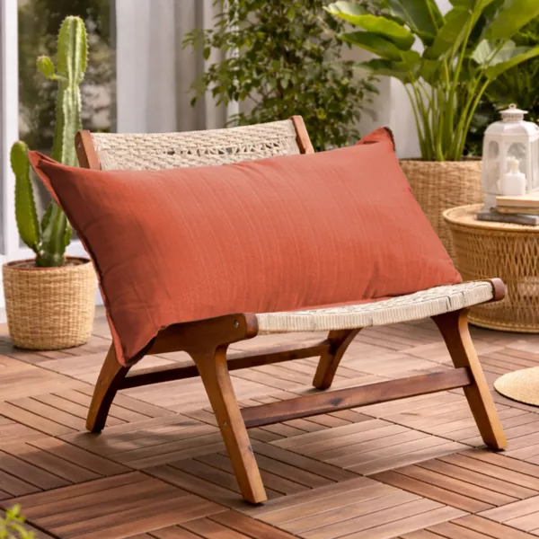 Rechteckiges Outdoor-Kissen (50 x 80 cm) Sunset Terrakotta