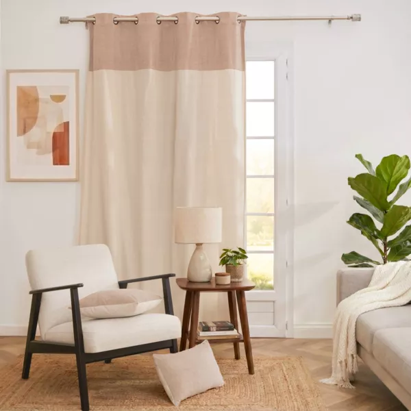 Rideau bouclette (140 x 240 cm) Ava Beige