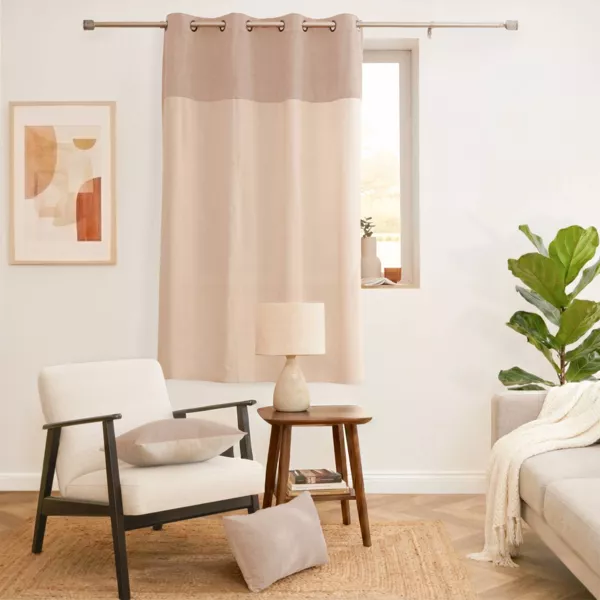 Rideau bouclette (140 x 180 cm) Ava Beige