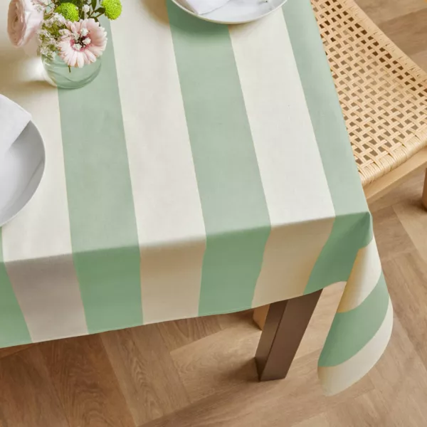 Rechteckige Tischdecke aus beschichteter Baumwolle (150 x 250 cm) Cl�mentine Azurblau