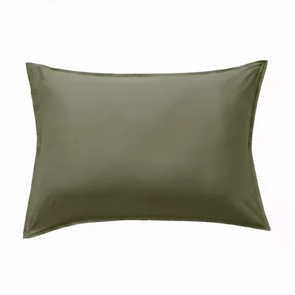 Federa rettangolare in raso di bamb� (50 x 70 cm) Sienna Verde rosmarino