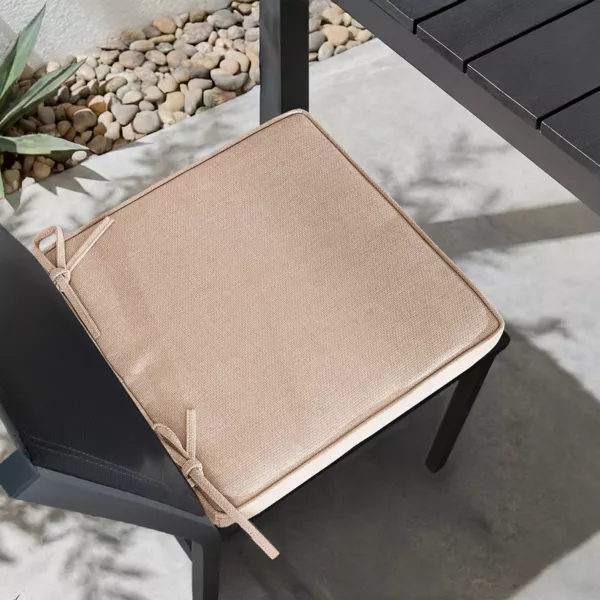 Vierkant Buitenstoelkussen (40 x 40 cm) Edena Beige