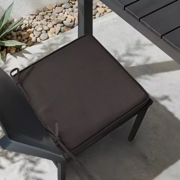 Cuscino per sedia da esterno quadrato (40 x 40 cm) Edena Nero