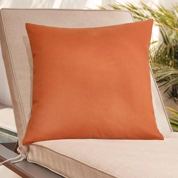 Coussin ext�rieur carr� (50 x 50 cm) Edena Luxe Orange