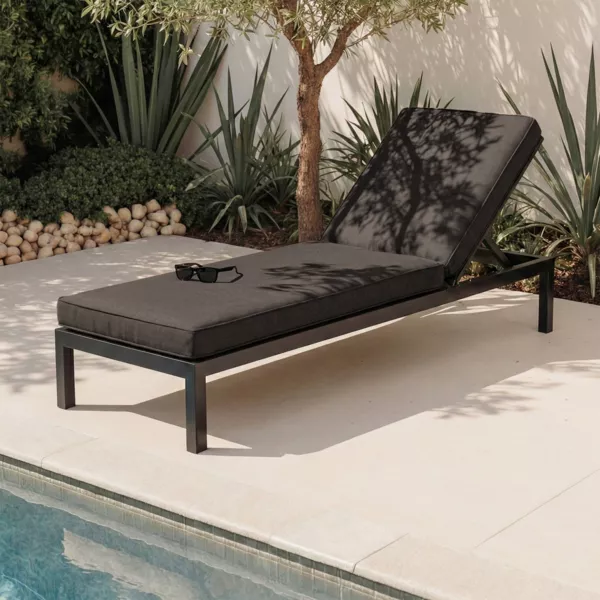 Rollliegekissen (190 x 60 cm) Edena Schwarz