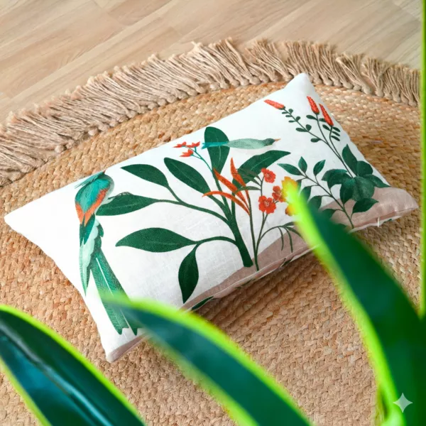 Rechteckiges Kissen (30 x 50 cm) Antillia Mehrfarbig