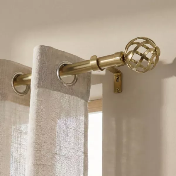 Set bastone tenda allungabile (L120 - L210 cm / D28 mm) Florence Oro