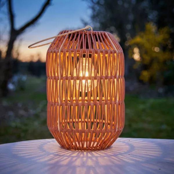 Linterna de jardín solar LED (H24,5 cm) Toscana Terracotta