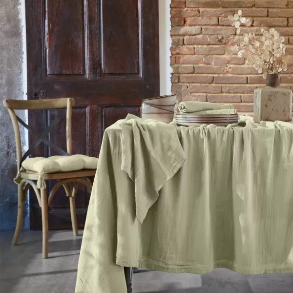 Rektangul�rt borddug i bomuldsgaze (150 x 250 cm) Ga�a Lindgr�n