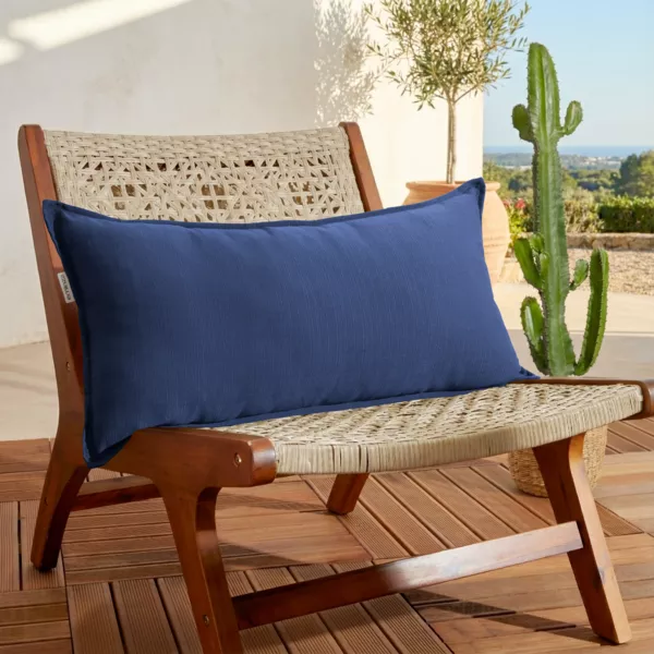 Rektangulær udendørs pude (35 x 70 cm) Sunset Midnight Blue