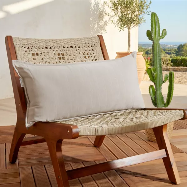 Coussin ext�rieur rectangulaire (35 x 70 cm) Sunset Ecru