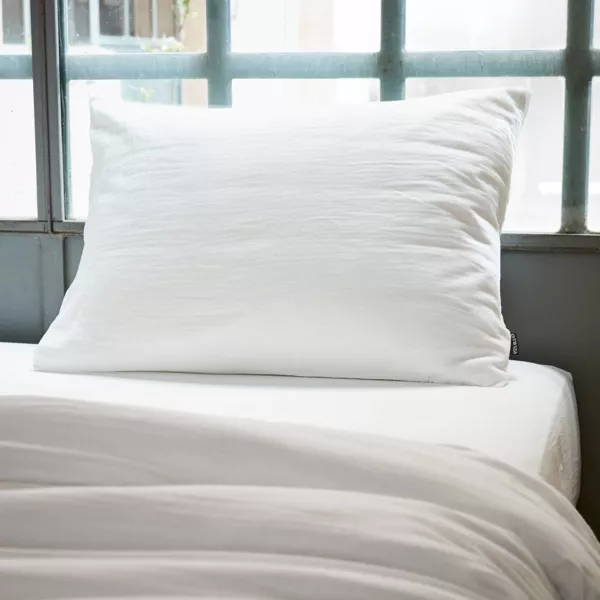 Federa rettangolare garza di cotone (50 x 70 cm) Ga�a Bianco chantilly