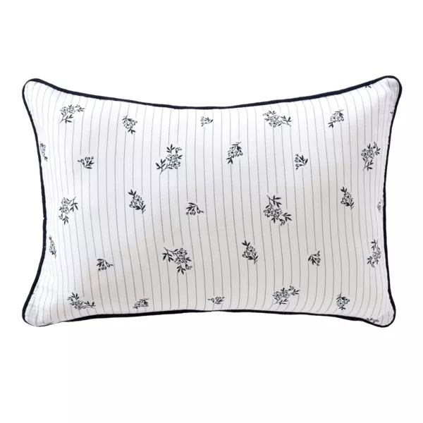 Coj�n rectangular de gasa de algod�n (40 x 60 cm) Ga�a Iris Azul