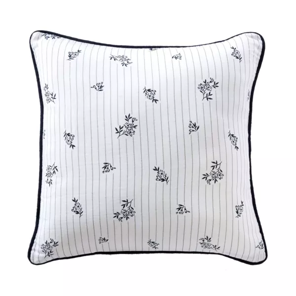 Coussin Carr� Gaze de Coton (45 x 45 cm) Ga�a Iris Bleu