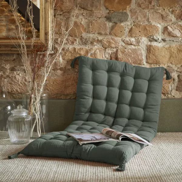 Materassino da pavimento garza di cotone (60 x 120 cm) Ga�a Verde rosmarino