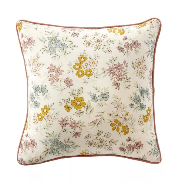 Coj�n cuadrado de gasa de algod�n (45 x 45 cm) Ga�a Acuarela Multicolor