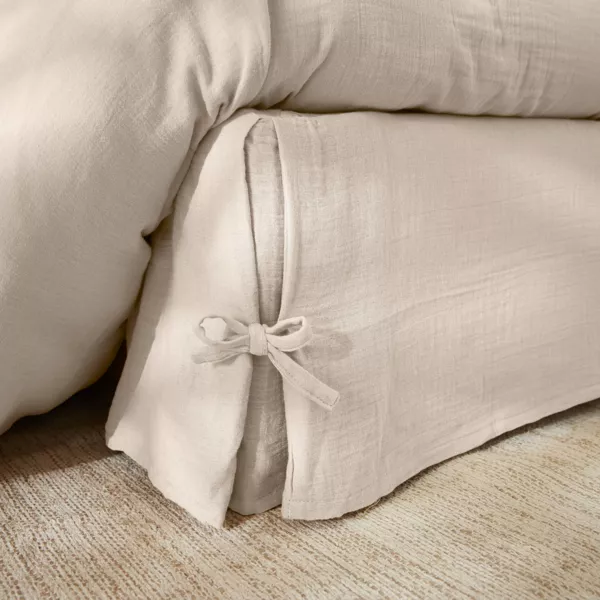 Boxspring hoes Katoengaas (160 x 200 cm) Ga�a Beige