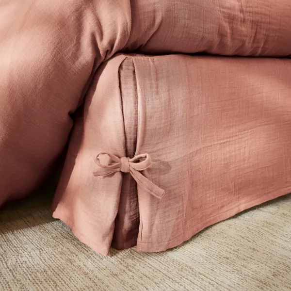 Musselin-Betthusse (180 x 200 cm) Ga�a Pfirsichrosa