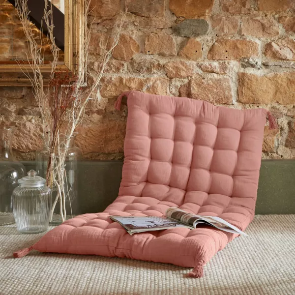 Bomuldsgaze gulvmadras (60 x 120 cm) Ga�a Rosa fersken