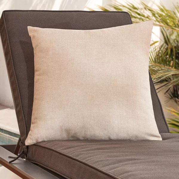 Coussin extérieur Carré (50 x 50 cm) Edena Luxe Beige