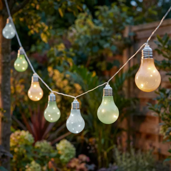 Luminaria solare a 50 LED (4,5 m) Guinguette lampeggiante Multicolore soft