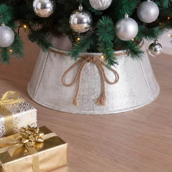 Juletræsfodskjuler (D60 cm) Sølvbue