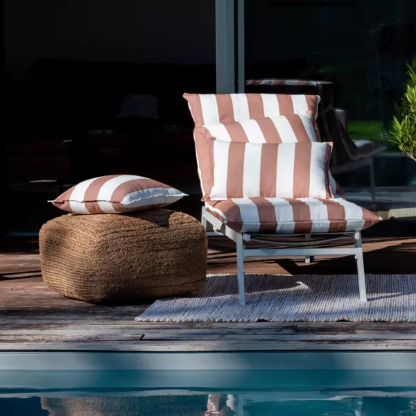 Copertura per cuscino prendisole idrorepellente (190 x 70 cm) Noa Mattone